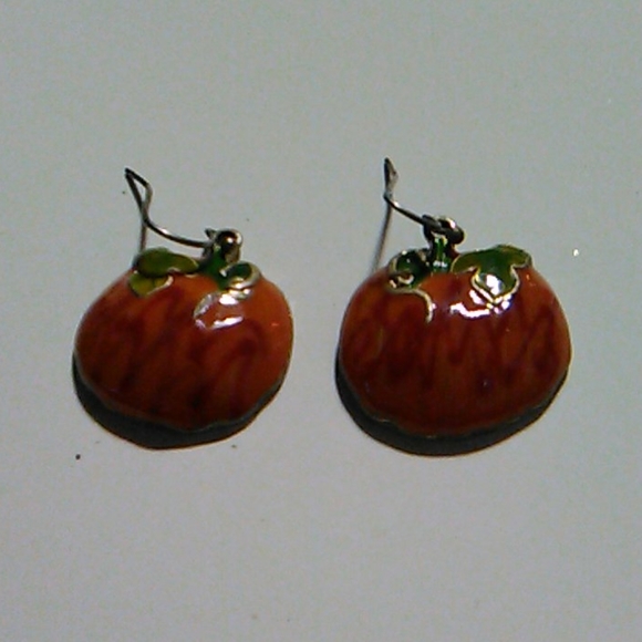 Fall Pumpkin earrings - Picture 5 of 6